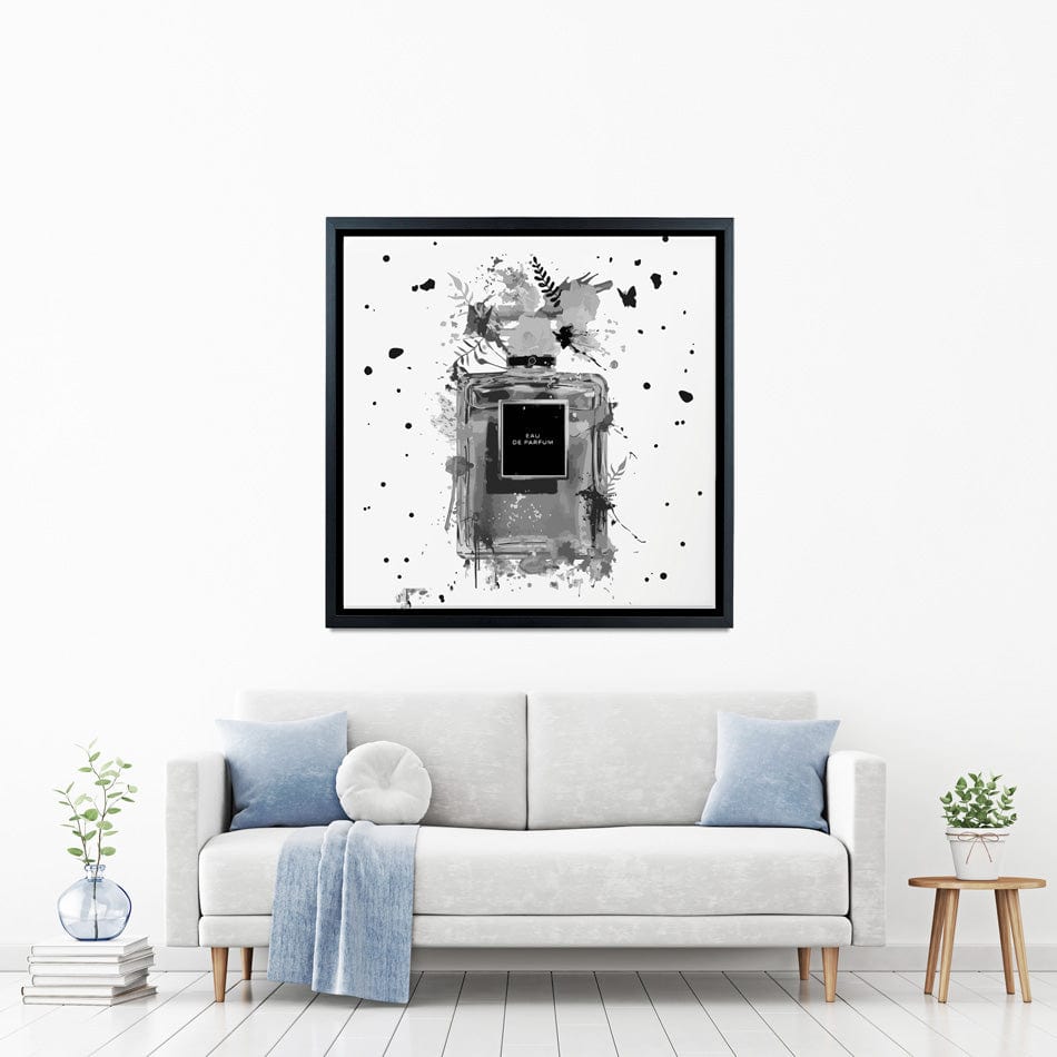 Perfume Canvas Print wall art product Black artist / Shutterstock