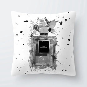 Perfume Cushion Perfume Cushion wall art product Black artist / Shutterstock