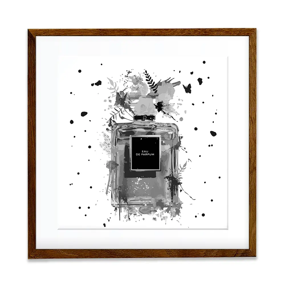 Perfume Square Framed Art Print Perfume Square Framed Art Print wall art product Black artist / Shutterstock