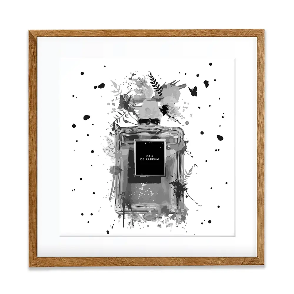 Perfume Square Framed Art Print Perfume Square Framed Art Print wall art product Black artist / Shutterstock