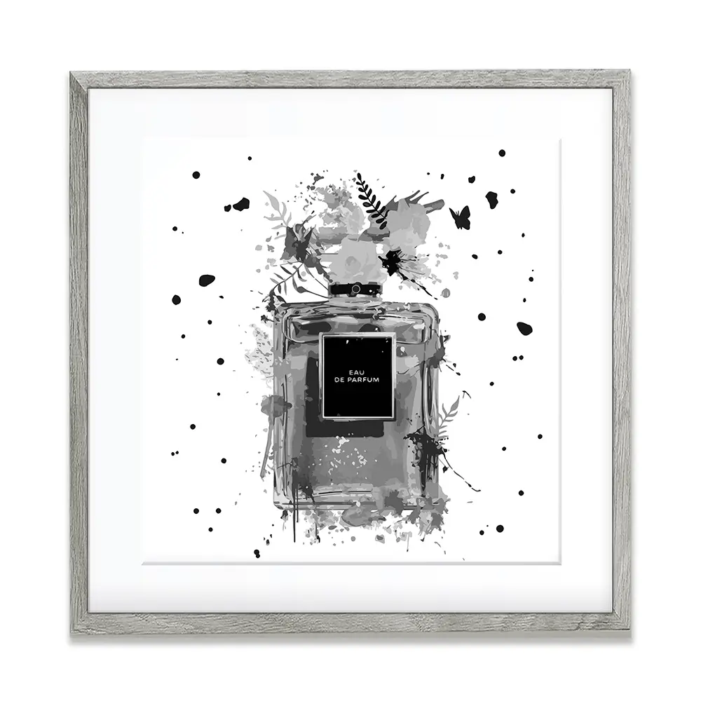 Perfume Square Framed Art Print Perfume Square Framed Art Print wall art product Black artist / Shutterstock