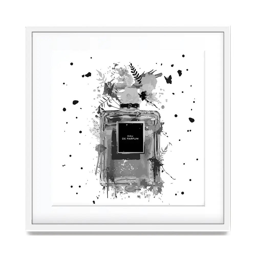 Perfume Square Framed Art Print Perfume Square Framed Art Print wall art product Black artist / Shutterstock