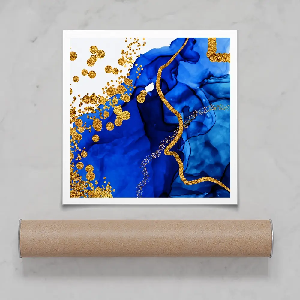 Persian Blue Square Art Print Persian Blue Square Art Print wall art product CARACOLLA / Shutterstock