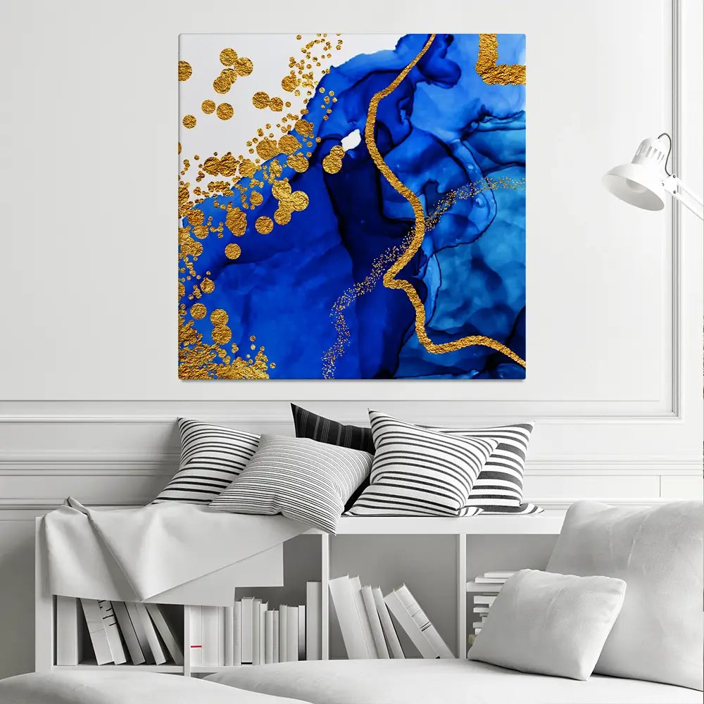 Persian Blue Square Canvas Print Persian Blue Square Canvas Print wall art product CARACOLLA / Shutterstock