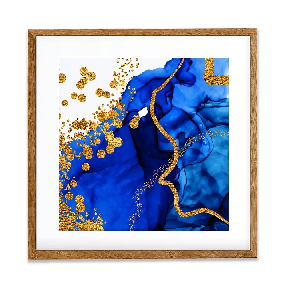 Persian Blue Square Framed Art Print Persian Blue Square Framed Art Print wall art product CARACOLLA / Shutterstock