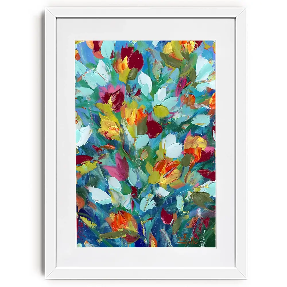 Petals Framed Art Print Petals Framed Art Print wall art product Estelle Grengs - Independent