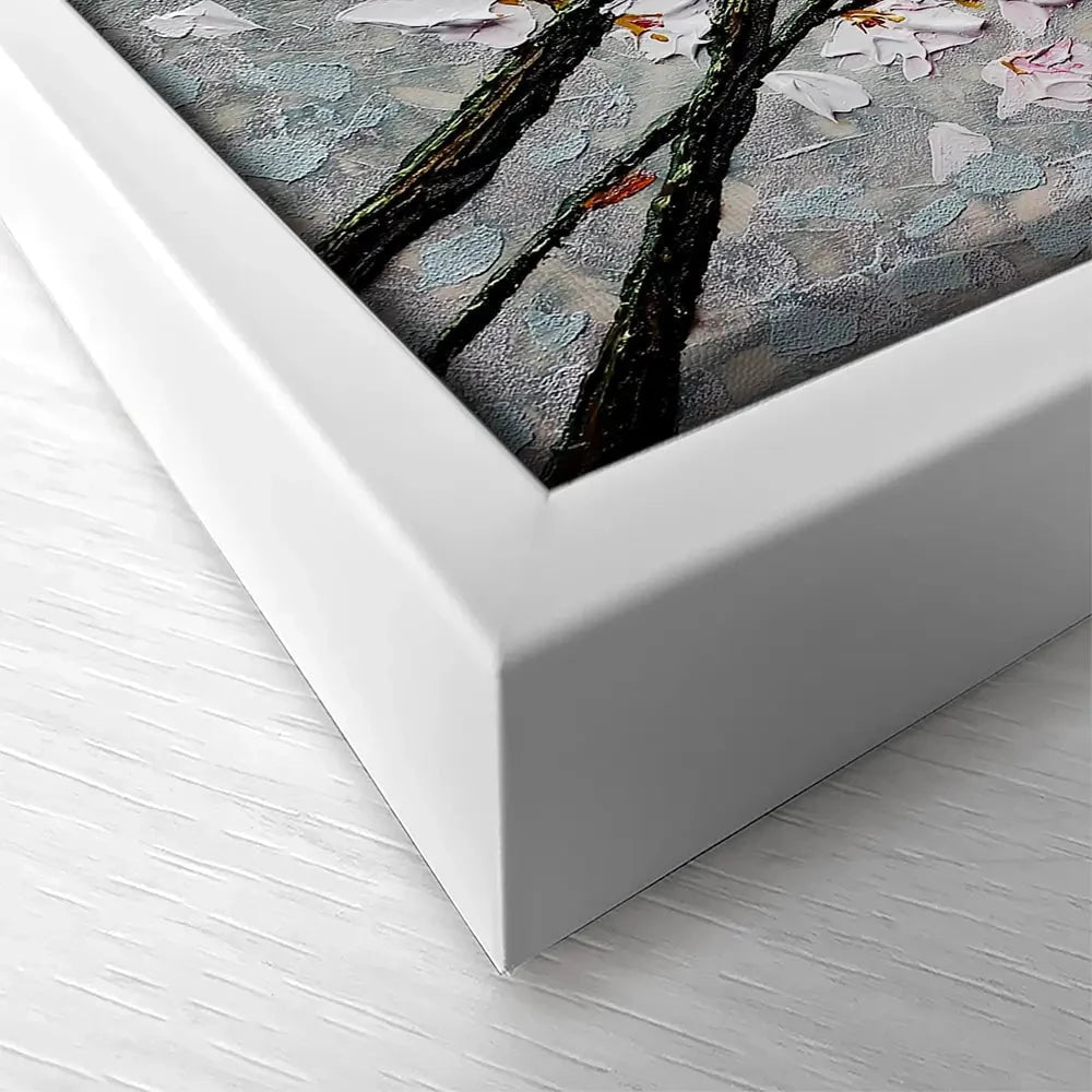 Petals In The Sky Square Canvas Print Petals In The Sky Square Canvas Print wall art product Nada Khatib