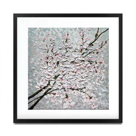Petals In The Sky Square Framed Art Print Petals In The Sky Square Framed Art Print wall art product Nada Khatib