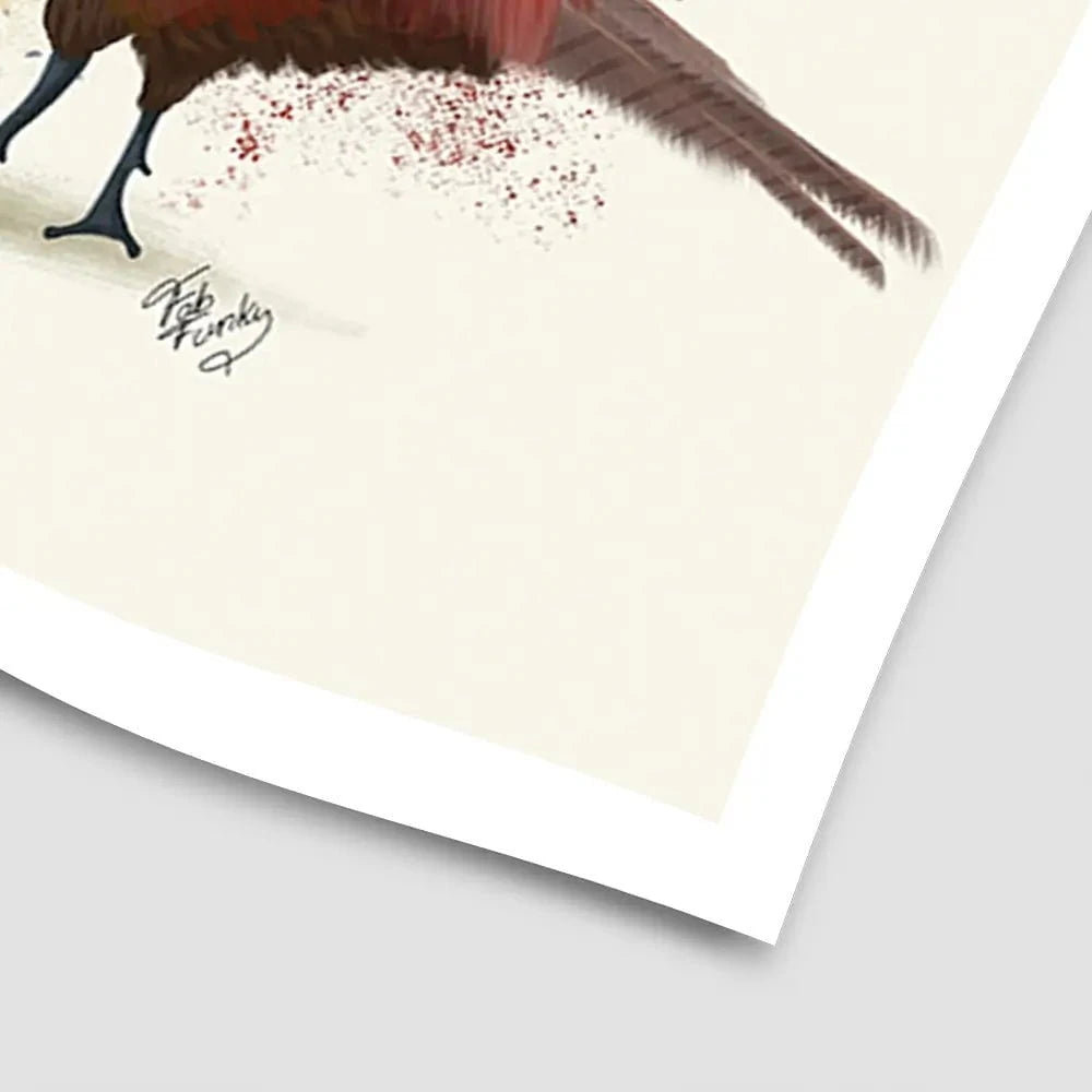 Pheasant Trio Art Print Pheasant Trio Art Print wall art product Fab Funky