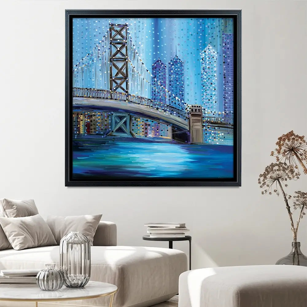 Philadelphia Bridge Canvas Print Philadelphia Bridge Canvas Print wall art product Ekaterina Ermilkina