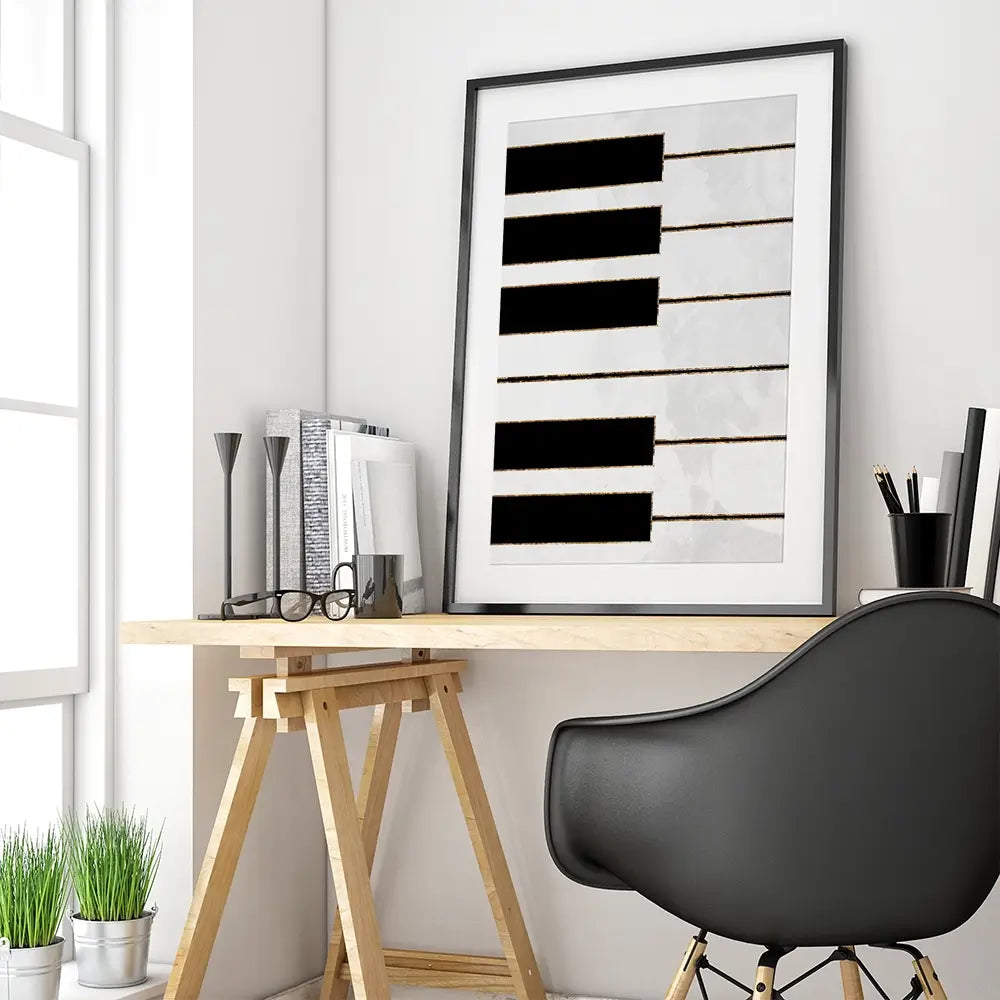 Piano Framed Art Print Piano Framed Art Print wall art product Sarah Manovski