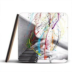 Piano Performance Coaster Set Piano Performance Coaster Set wall art product Ashvin Harrison