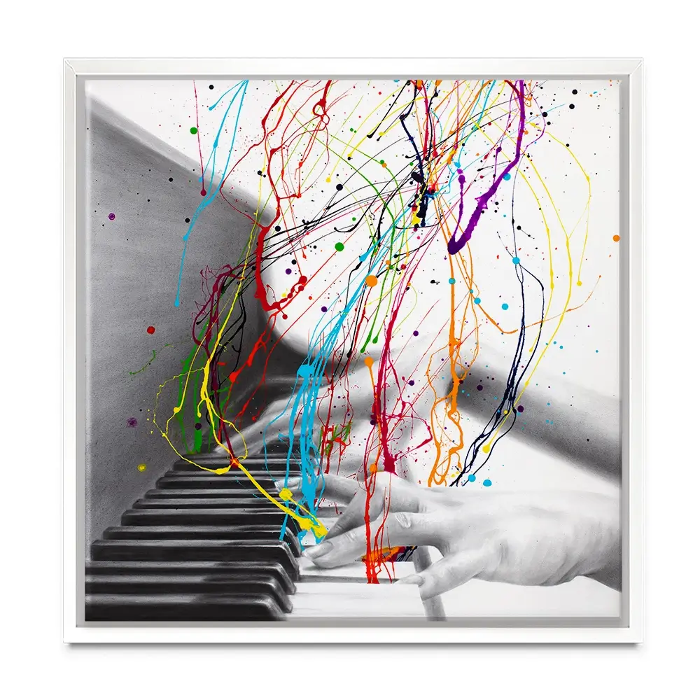 Piano Performance Square Canvas Print Piano Performance Square Canvas Print wall art product Ashvin Harrison