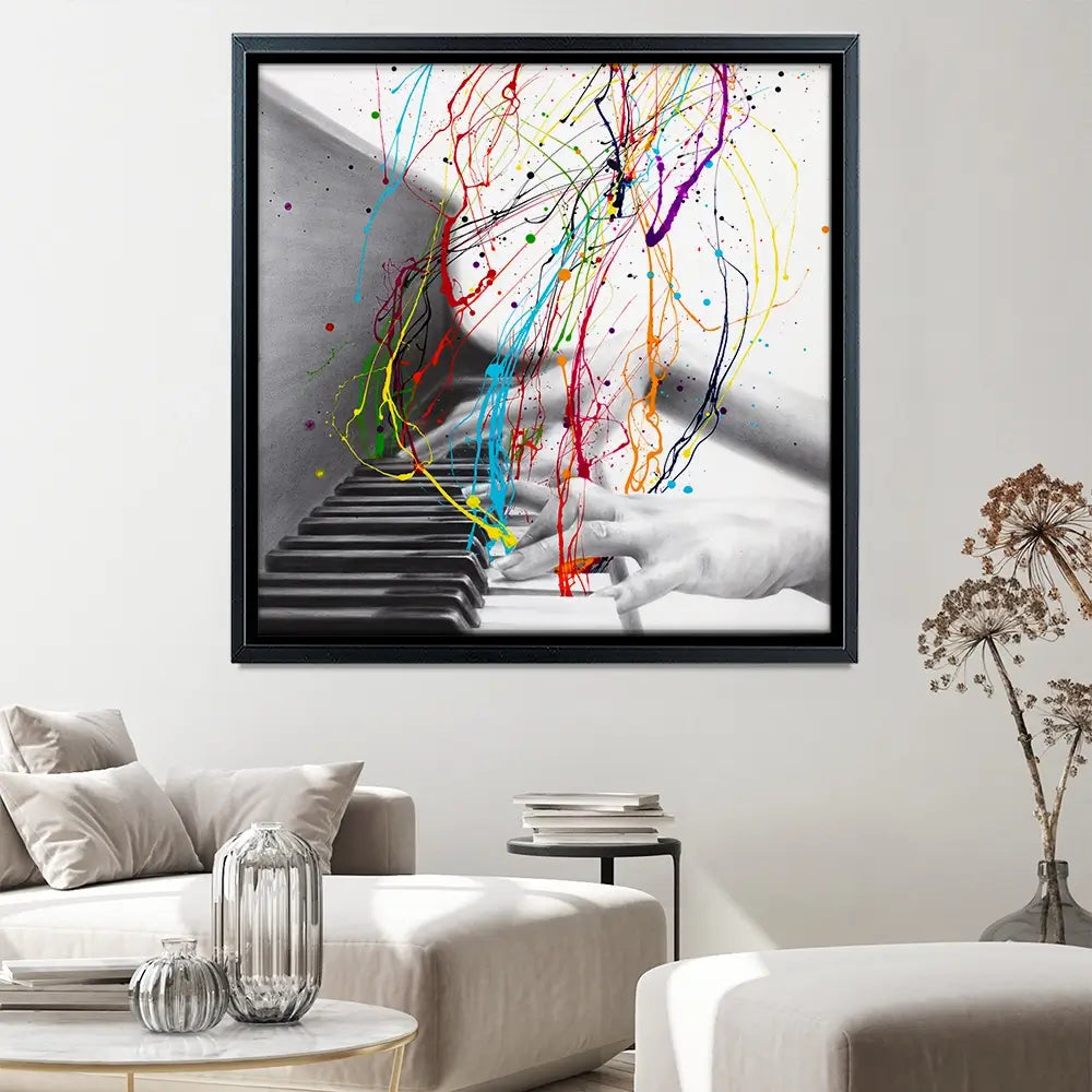 Piano Performance Square Canvas Print Piano Performance Square Canvas Print wall art product Ashvin Harrison