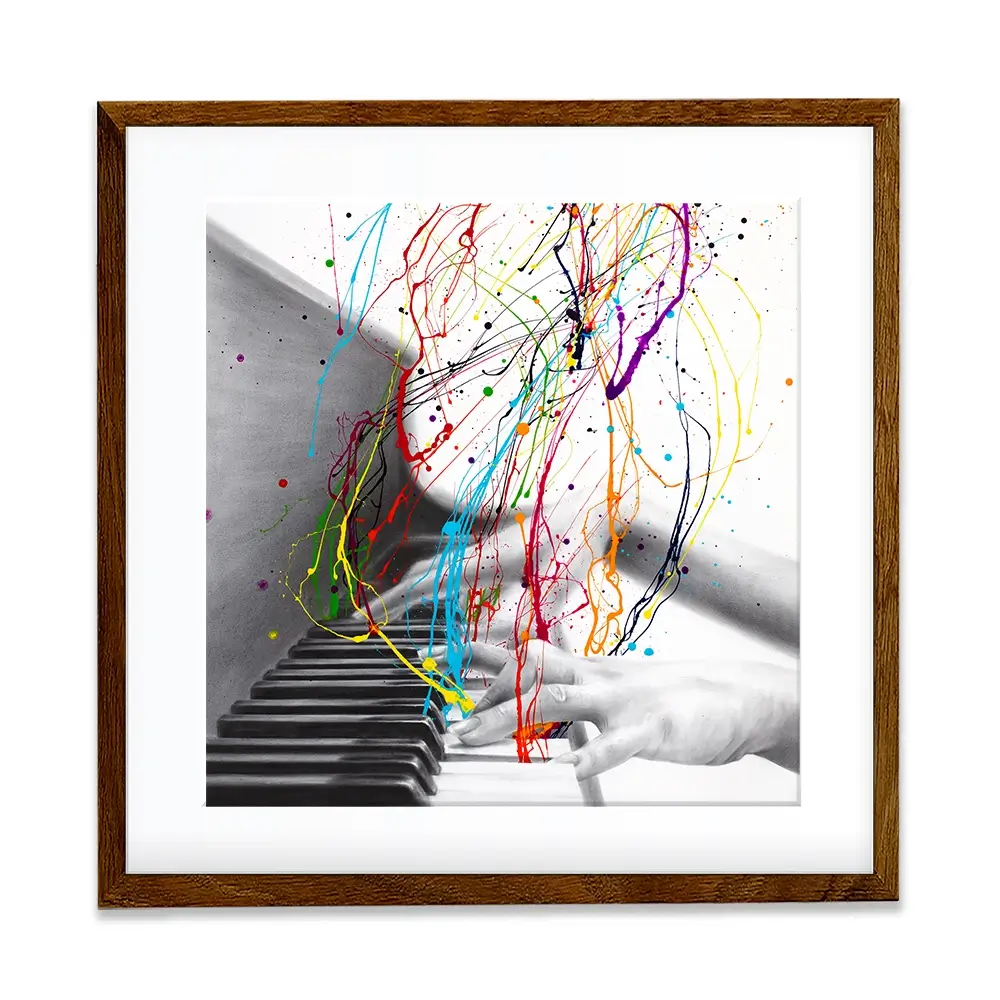 Piano Performance Square Framed Art Print Piano Performance Square Framed Art Print wall art product Ashvin Harrison