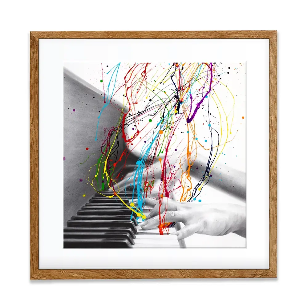 Piano Performance Square Framed Art Print Piano Performance Square Framed Art Print wall art product Ashvin Harrison