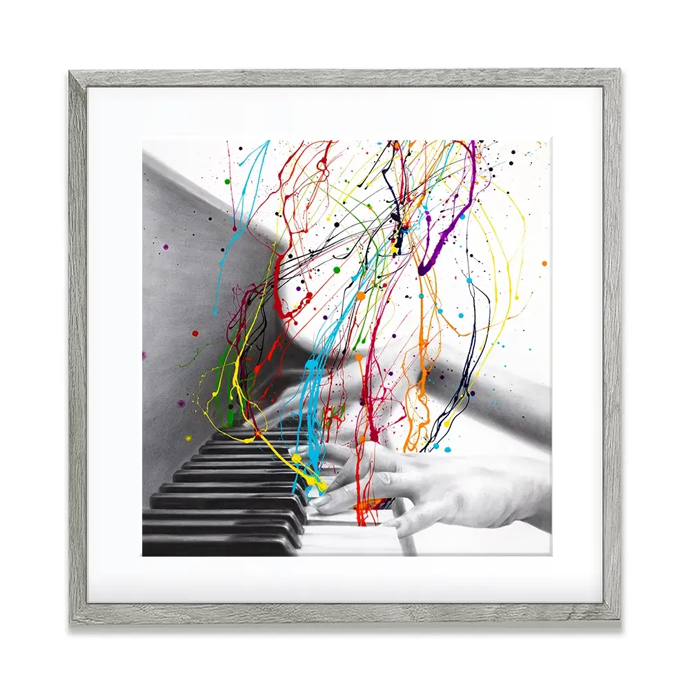 Piano Performance Square Framed Art Print Piano Performance Square Framed Art Print wall art product Ashvin Harrison