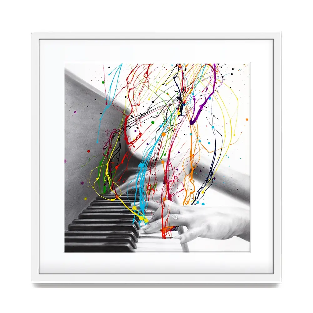 Piano Performance Square Framed Art Print Piano Performance Square Framed Art Print wall art product Ashvin Harrison