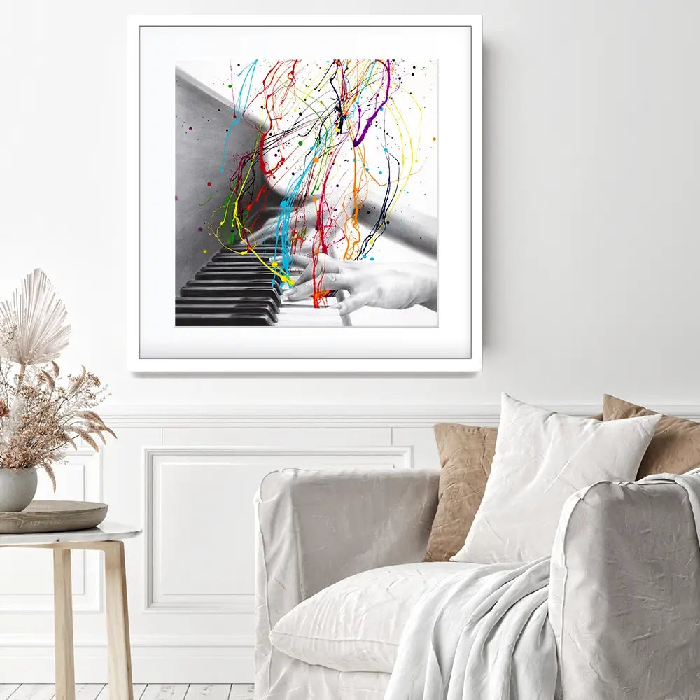 Piano Performance Square Framed Art Print Piano Performance Square Framed Art Print wall art product Ashvin Harrison