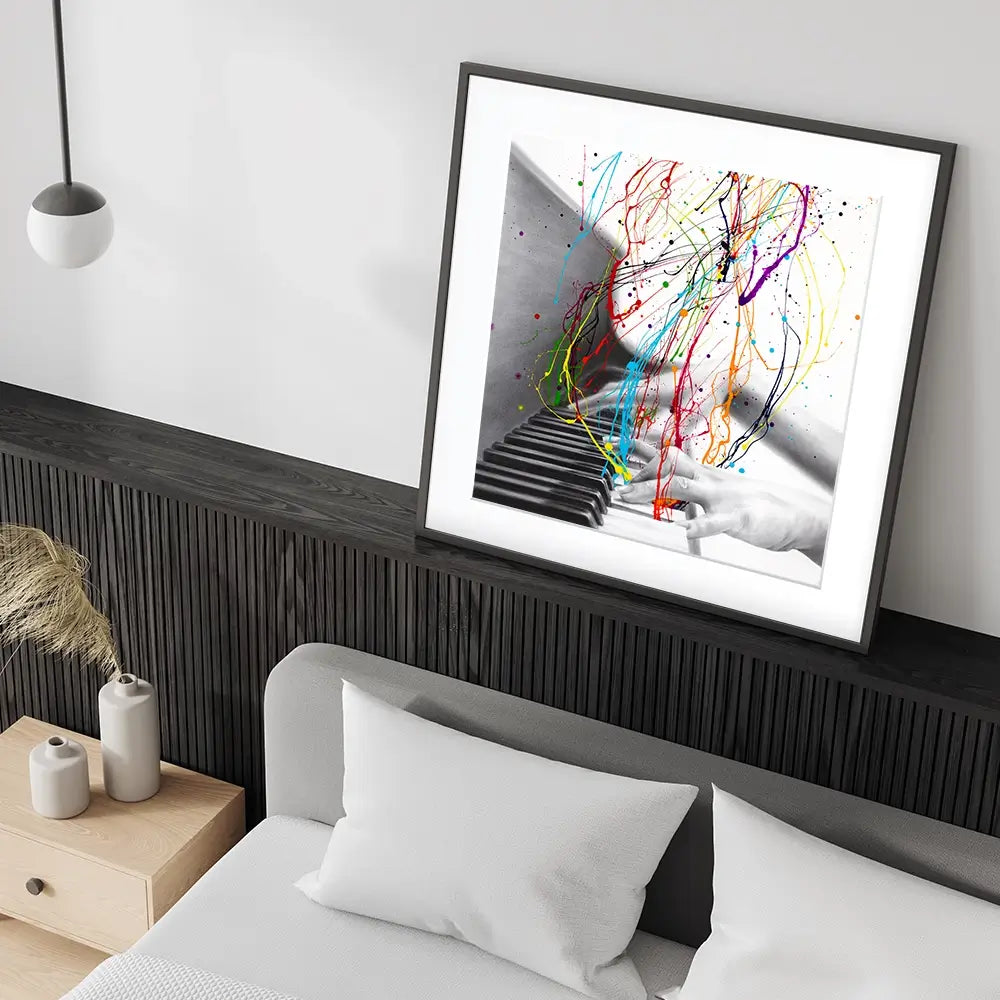 Piano Performance Square Framed Art Print Piano Performance Square Framed Art Print wall art product Ashvin Harrison