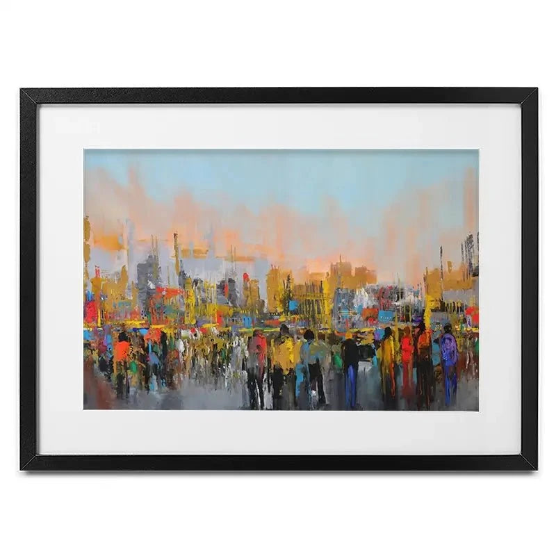 Piazza Framed Art Print Piazza Framed Art Print wall art product Maria Moretti
