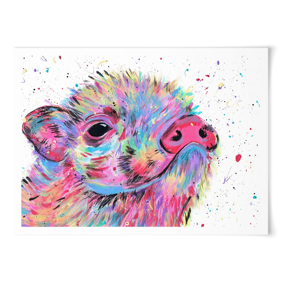 Pig Boo Art Print Pig Boo Art Print wall art product Emma LC Art