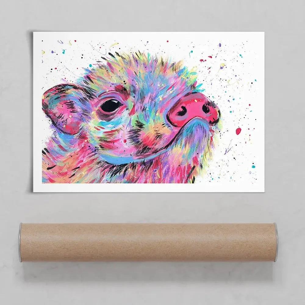 Pig Boo Art Print Pig Boo Art Print wall art product Emma LC Art