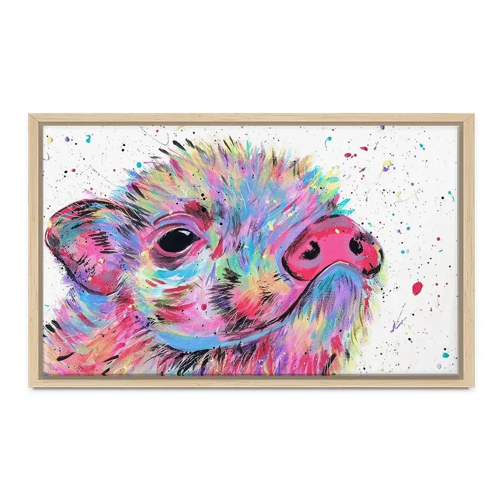 Pig Boo Canvas Print Pig Boo Canvas Print wall art product Emma LC Art