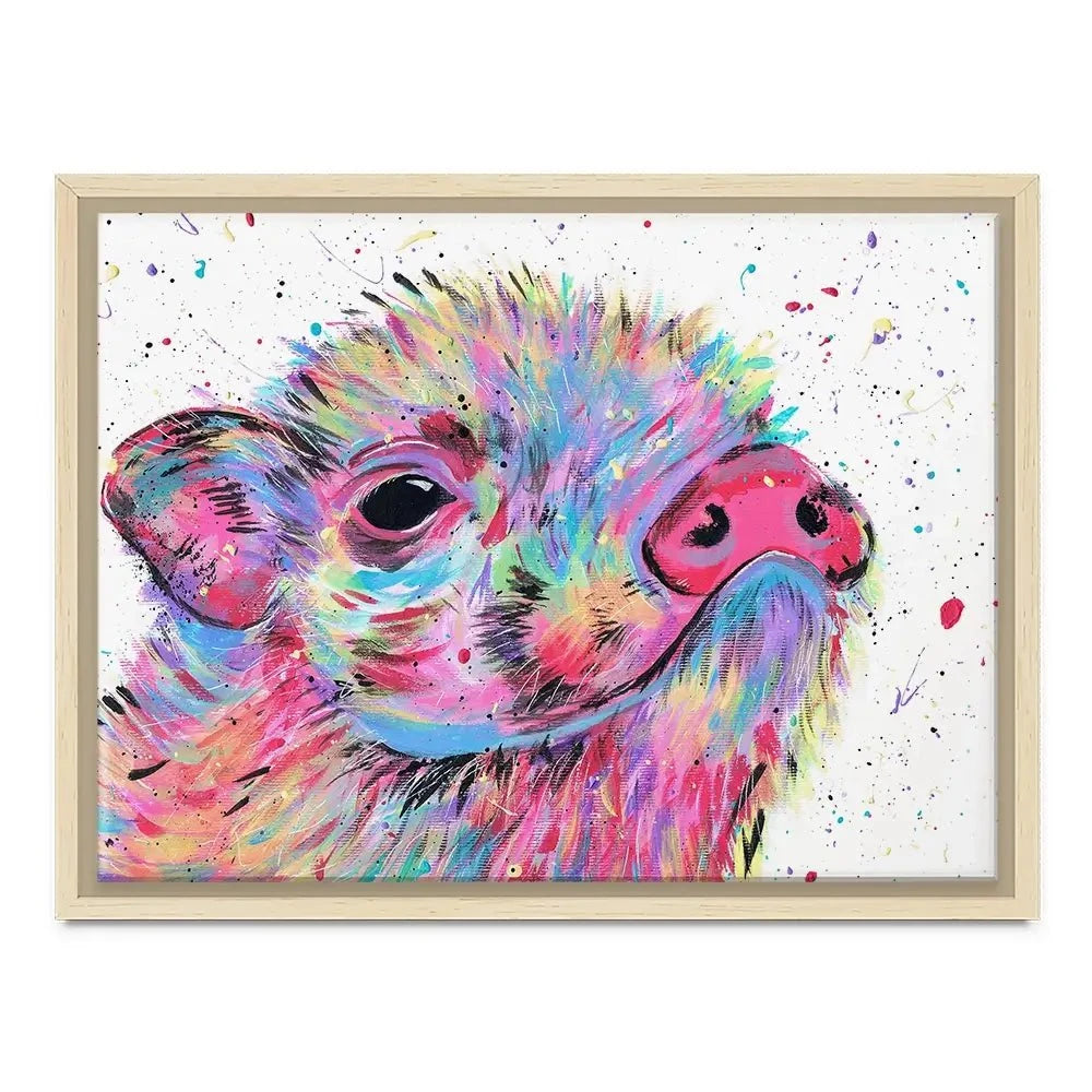 Pig Boo Canvas Print Pig Boo Canvas Print wall art product Emma LC Art