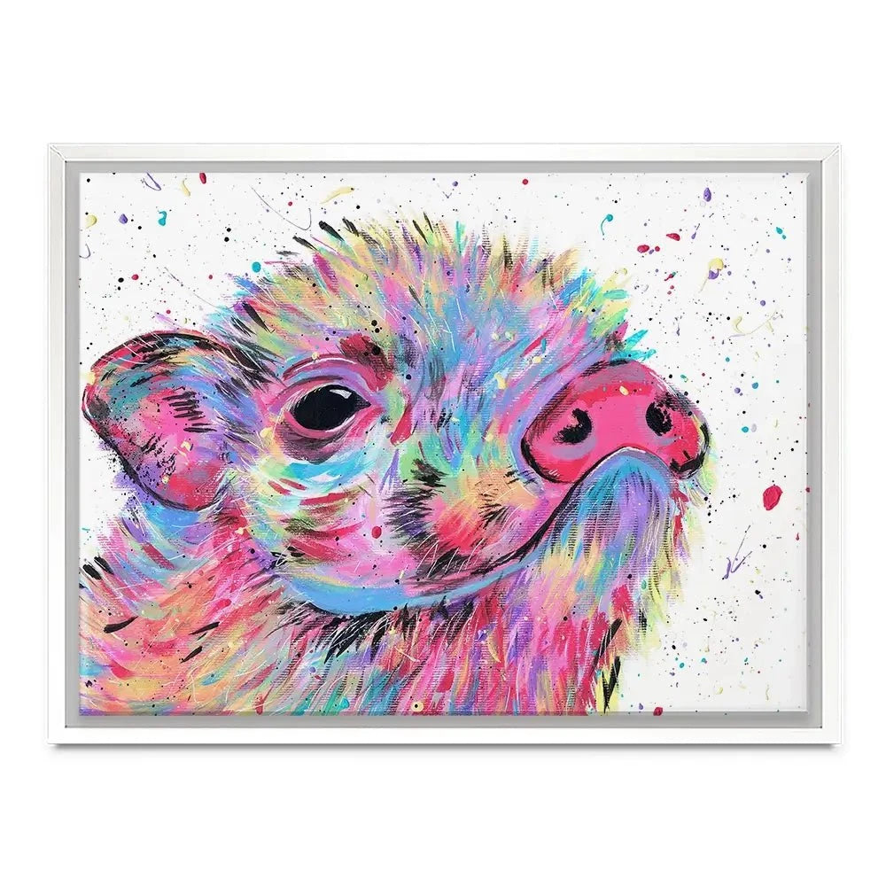 Pig Boo Canvas Print Pig Boo Canvas Print wall art product Emma LC Art