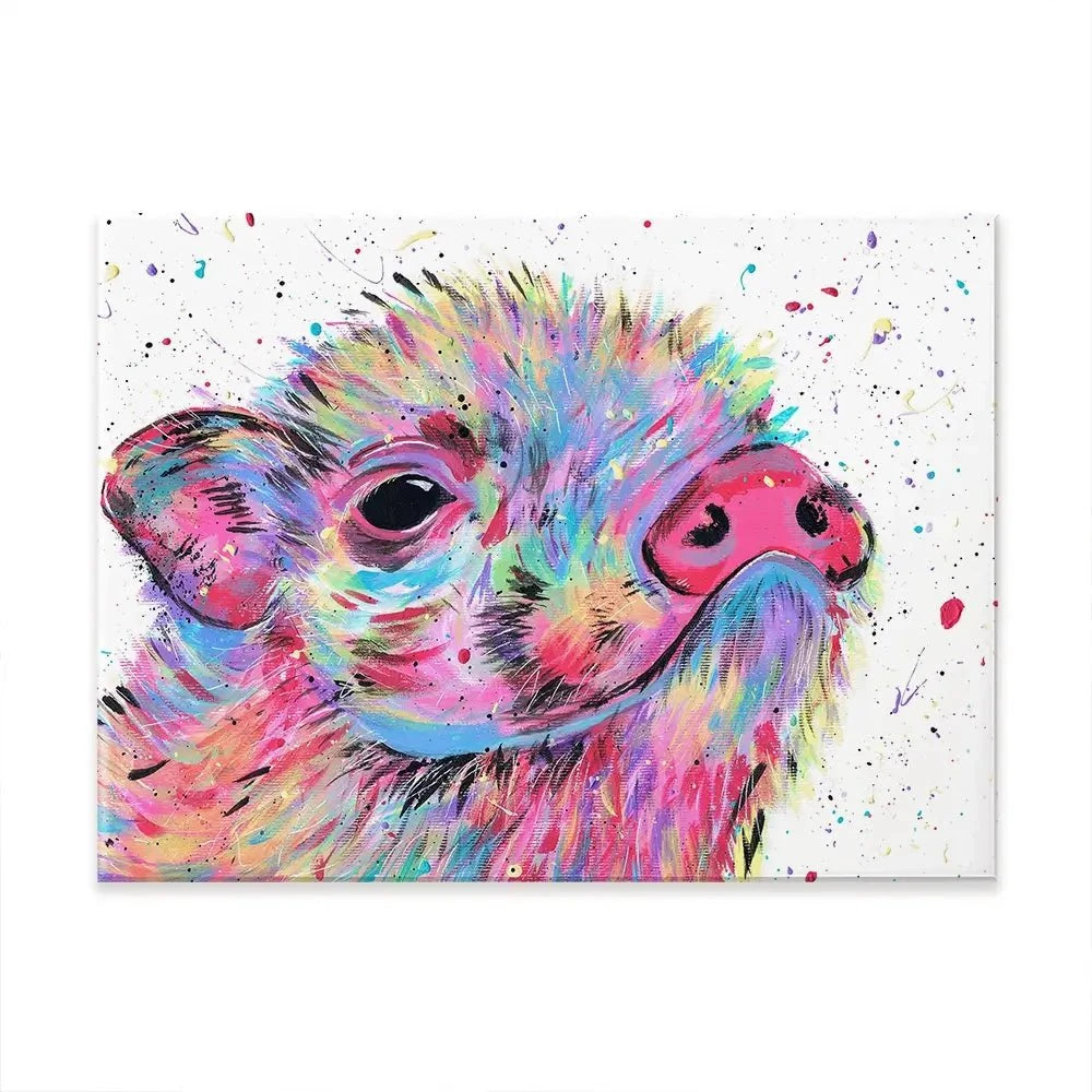 Pig Boo Canvas Print Pig Boo Canvas Print wall art product Emma LC Art