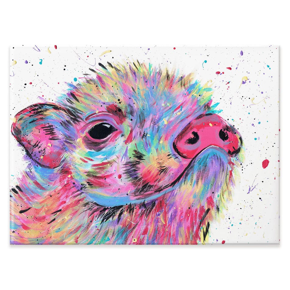 Pig Boo Canvas Print wall art product Emma LC Art