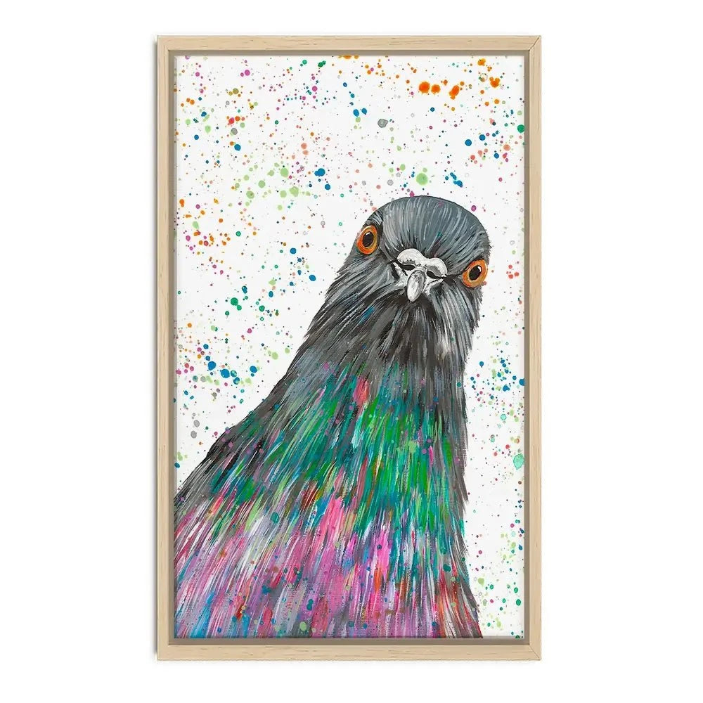 Pigeon Carter Canvas Print Pigeon Carter Canvas Print wall art product Emma LC Art