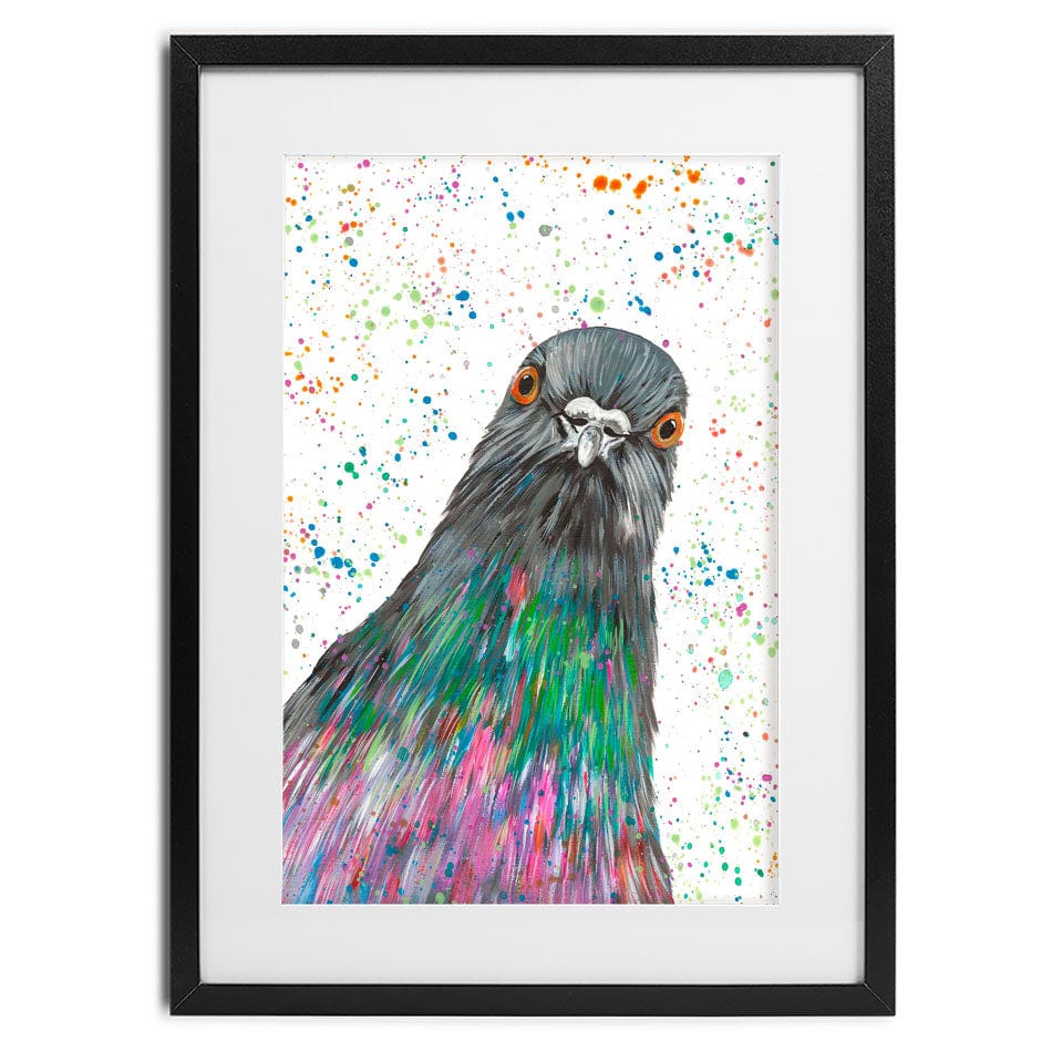 Pigeon Carter Framed Art Print wall art product Emma LC Art