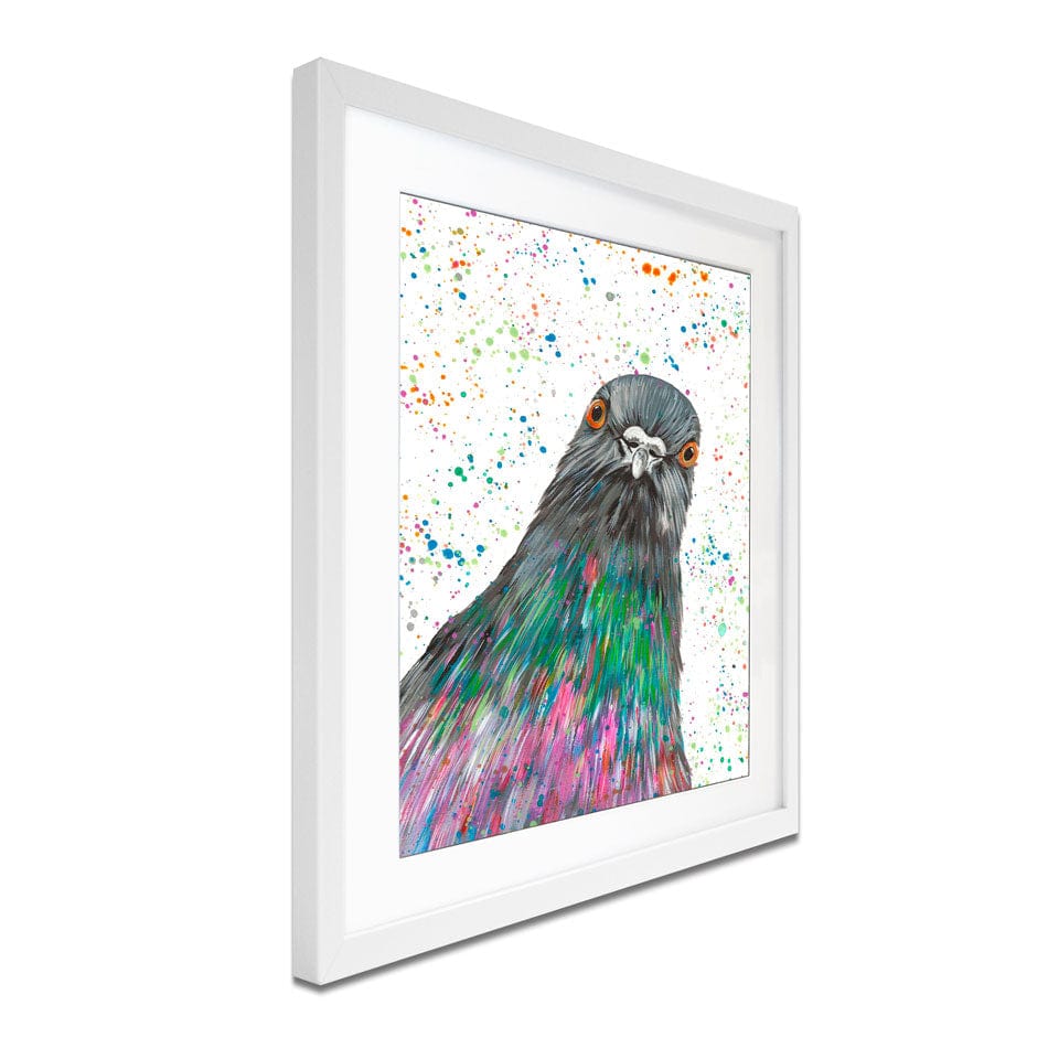 Pigeon Carter Framed Art Print wall art product Emma LC Art