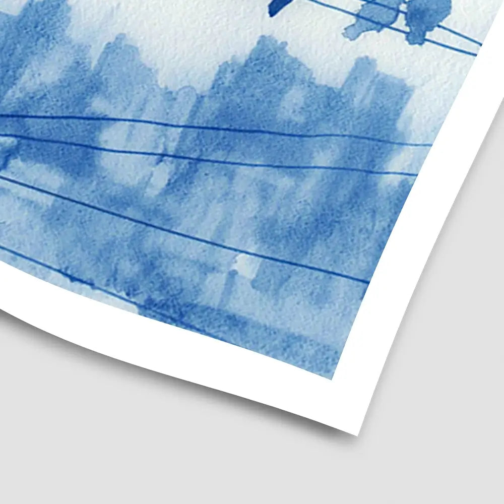 Pigeons Over New York Art Print Pigeons Over New York Art Print wall art product Chromatic Storm Studio