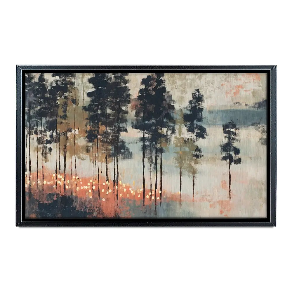 Pine Forest At Twilight Canvas Print Pine Forest At Twilight Canvas Print wall art product Chromatic Storm Studio