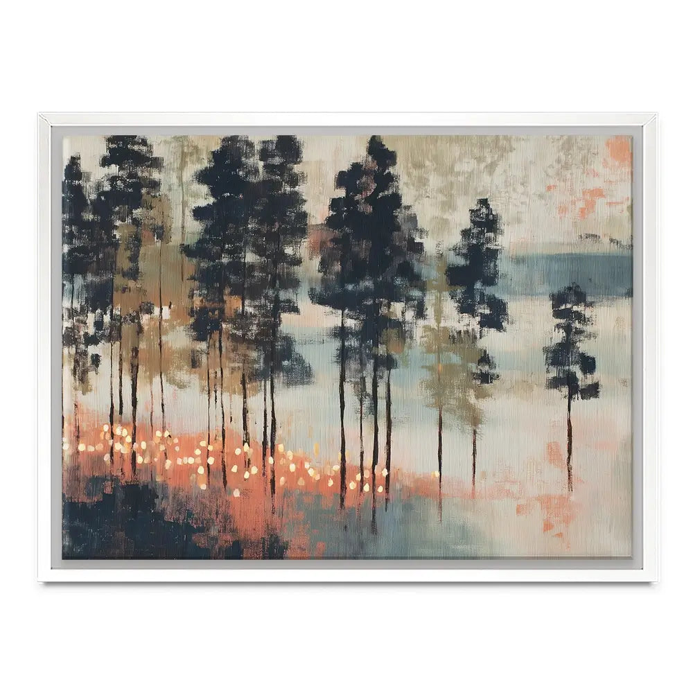 Pine Forest At Twilight Canvas Print Pine Forest At Twilight Canvas Print wall art product Chromatic Storm Studio