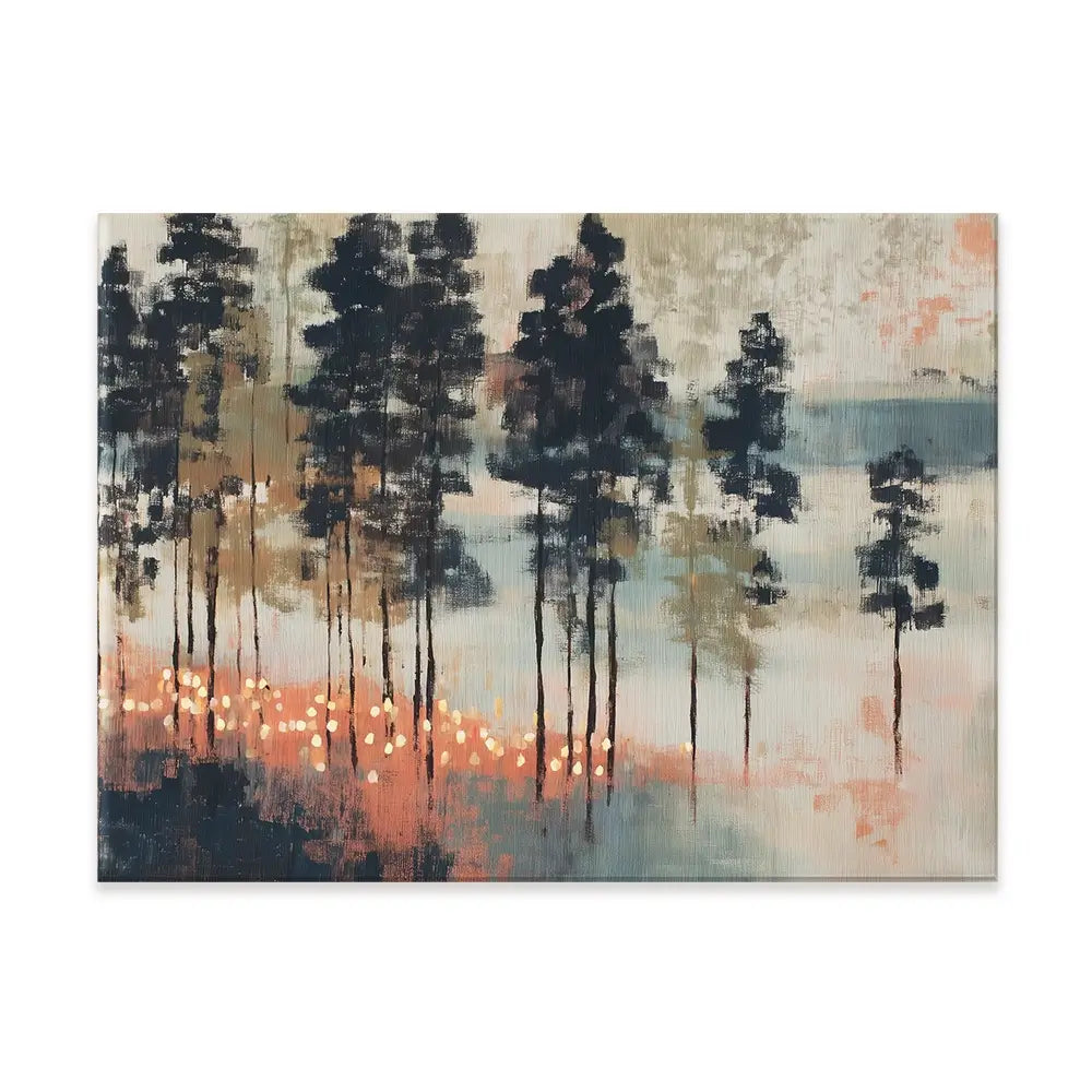 Pine Forest At Twilight Canvas Print Pine Forest At Twilight Canvas Print wall art product Chromatic Storm Studio