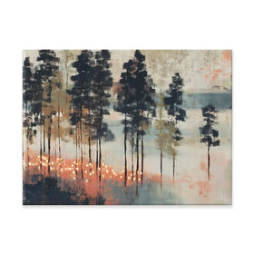 Pine Forest At Twilight Canvas Print Pine Forest At Twilight Canvas Print wall art product Chromatic Storm Studio