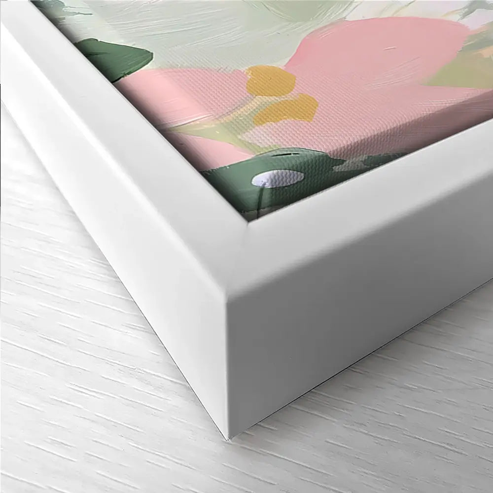 Pink And Green Pops Trio Canvas Print Pink And Green Pops Trio Canvas Print wall art product IAmHomeStudio