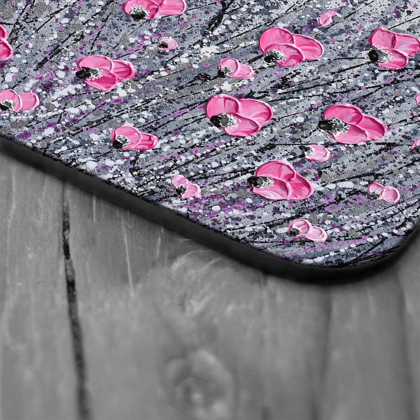 Pink And Grey Flowers Coaster Set Rainbow Soul Tree Coaster Set | Rainbow Soul Tree Art Coasters wall art product Olga Tkachyk