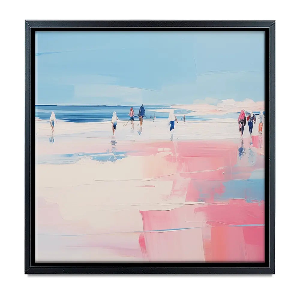 Pink Beach Oversized Canvas Print Pink Beach Oversized Canvas Print wall art product Arlington Prints - Independent