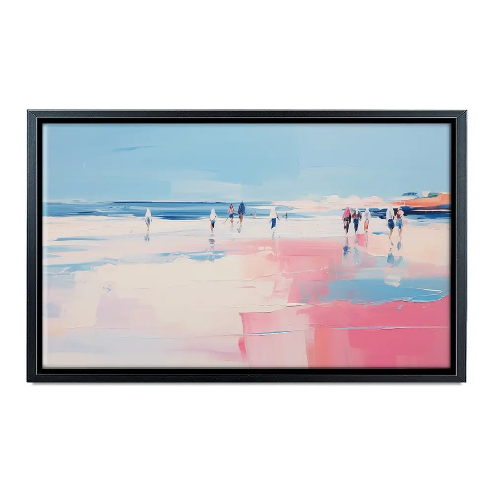 Pink Beach Oversized Canvas Print Pink Beach Oversized Canvas Print wall art product Arlington Prints - Independent