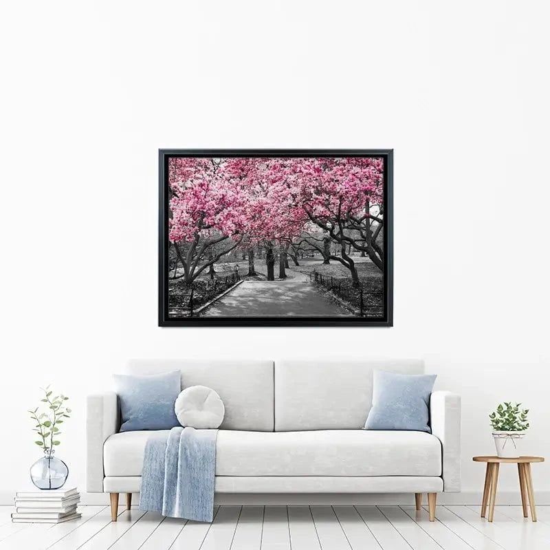 Pink Blossom Trees Canvas Print Pink Blossom Trees Canvas Print wall art product Ryan DeBerardinis / Shutterstock