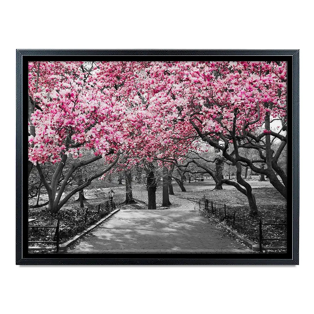 Pink Blossom Trees Canvas Print Pink Blossom Trees Canvas Print wall art product Ryan DeBerardinis / Shutterstock