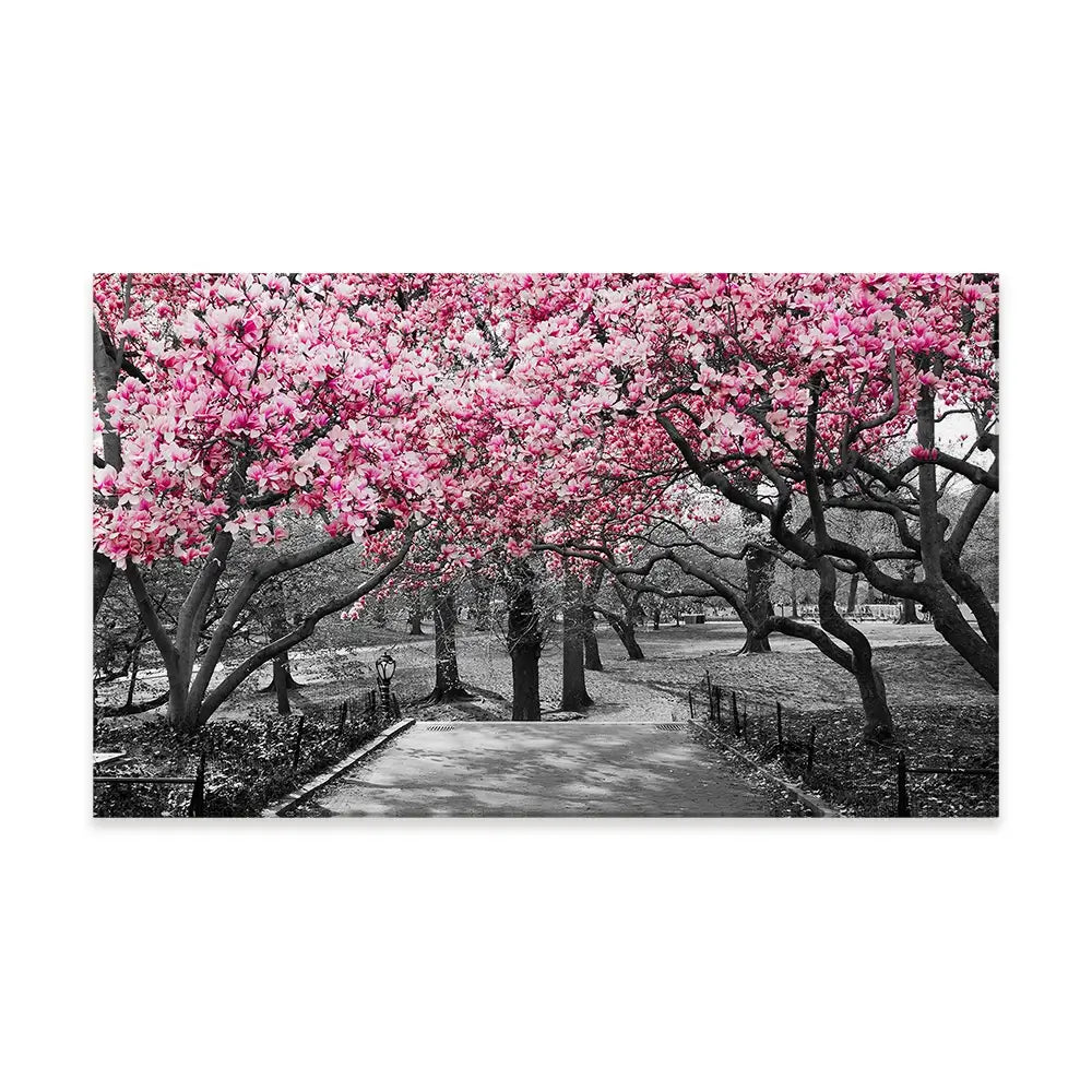 Pink Blossom Trees Canvas Print Pink Blossom Trees Canvas Print wall art product Ryan DeBerardinis / Shutterstock