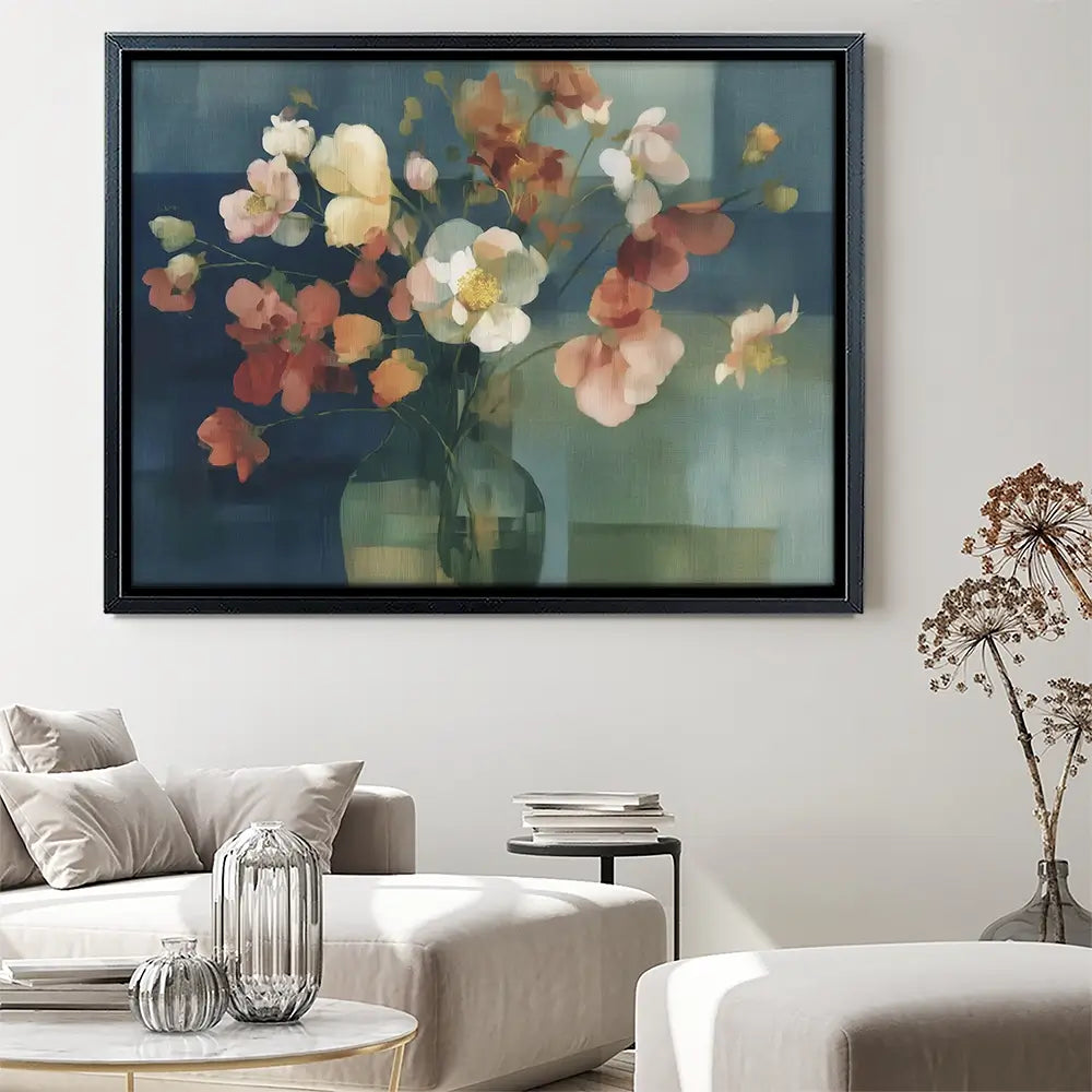 Pink Bouquet In Vase Canvas Print Pink Bouquet In Vase Canvas Print wall art product Chromatic Storm Studio