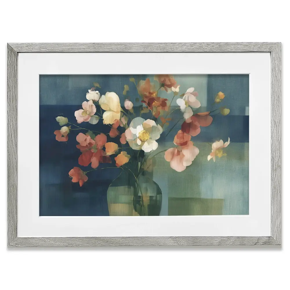 Pink Bouquet In Vase Framed Art Print Pink Bouquet In Vase Framed Art Print wall art product Chromatic Storm Studio