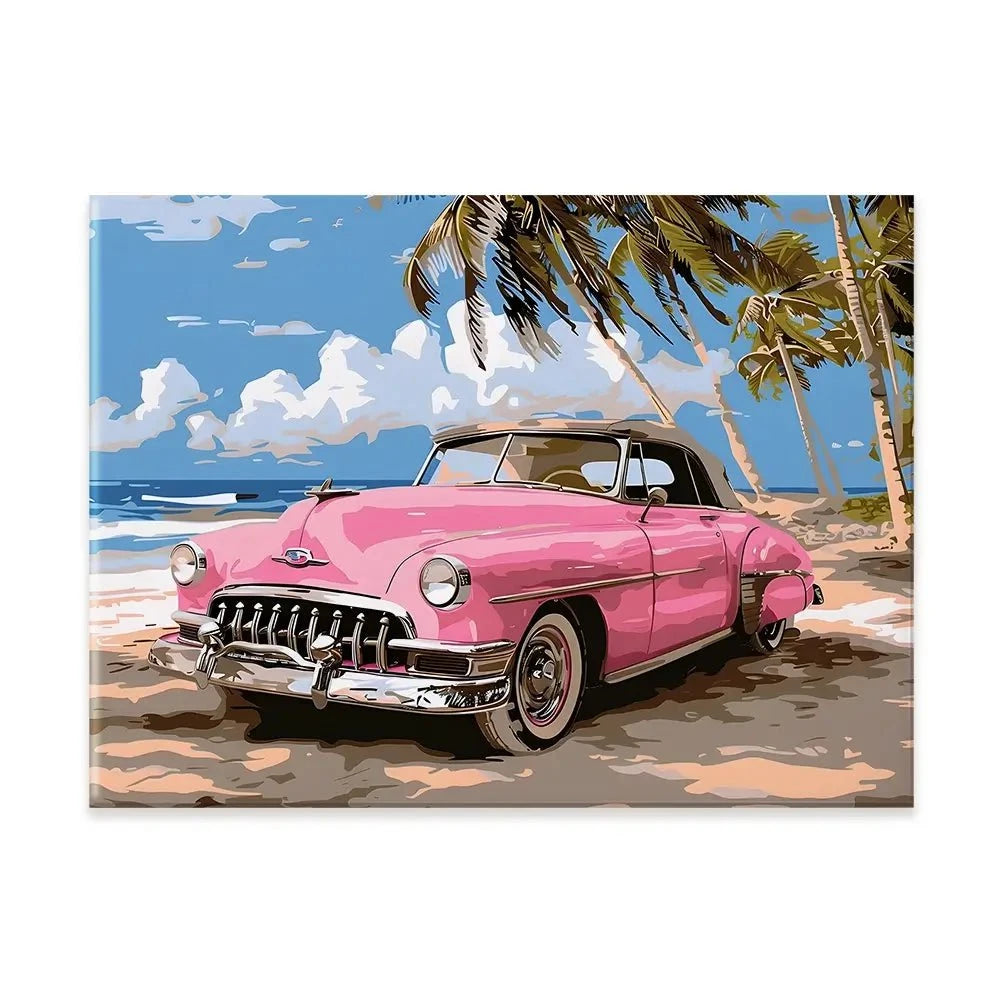 Pink Cadillac Canvas Print Pink Cadillac Canvas Print wall art product Art Print Shop
